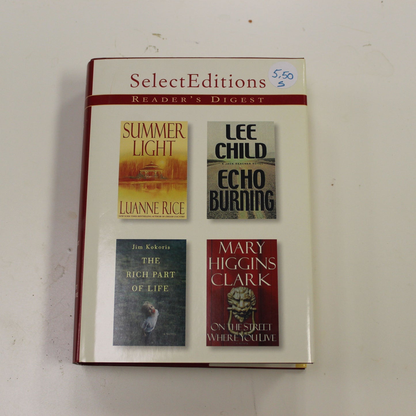 SELECT EDITIONS - READER'S DIGEST-SUMMER LIGHT, ECHO BURNING, THE RICH PART OF LIFE, ON THE STREET WHERE YOU LIVE