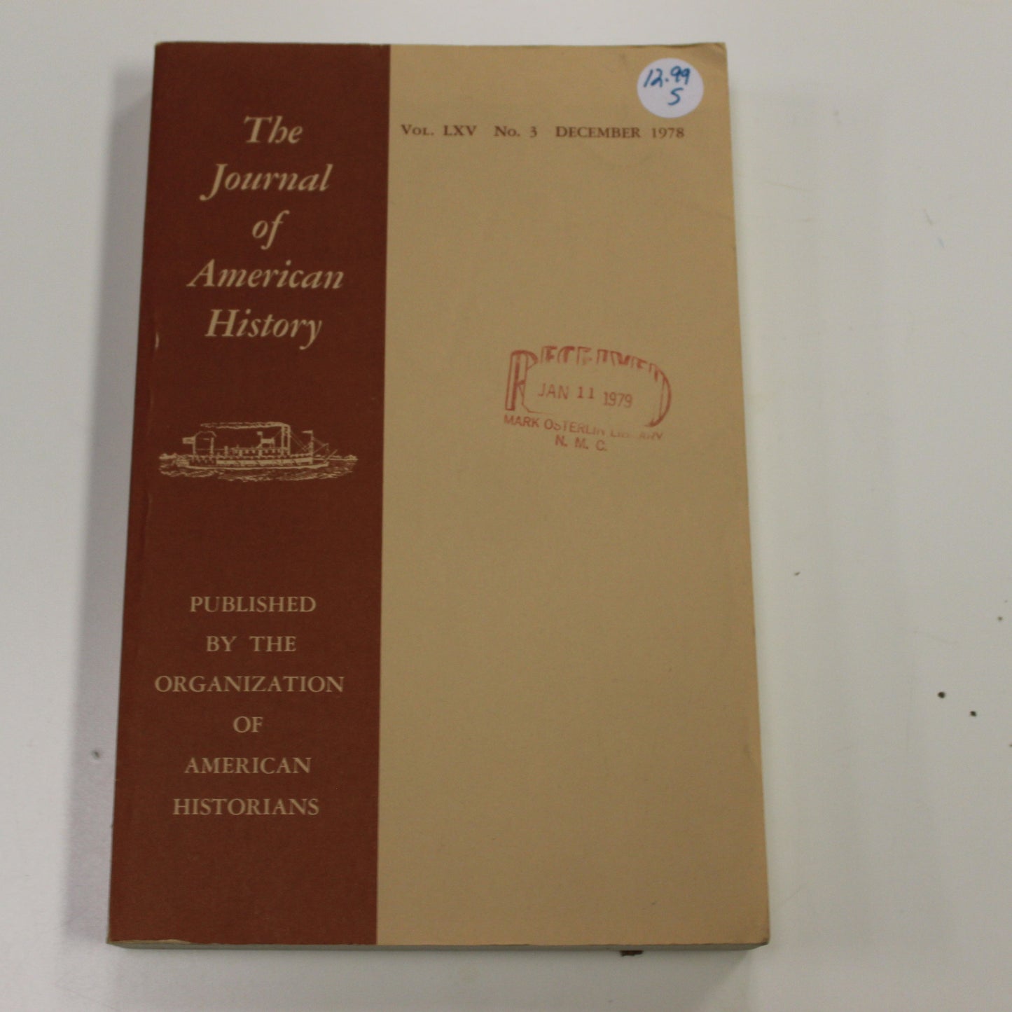 THE JOURNAL OF AMERICAN HISTORY VOL LXV NO 3 DECEMBER 1978