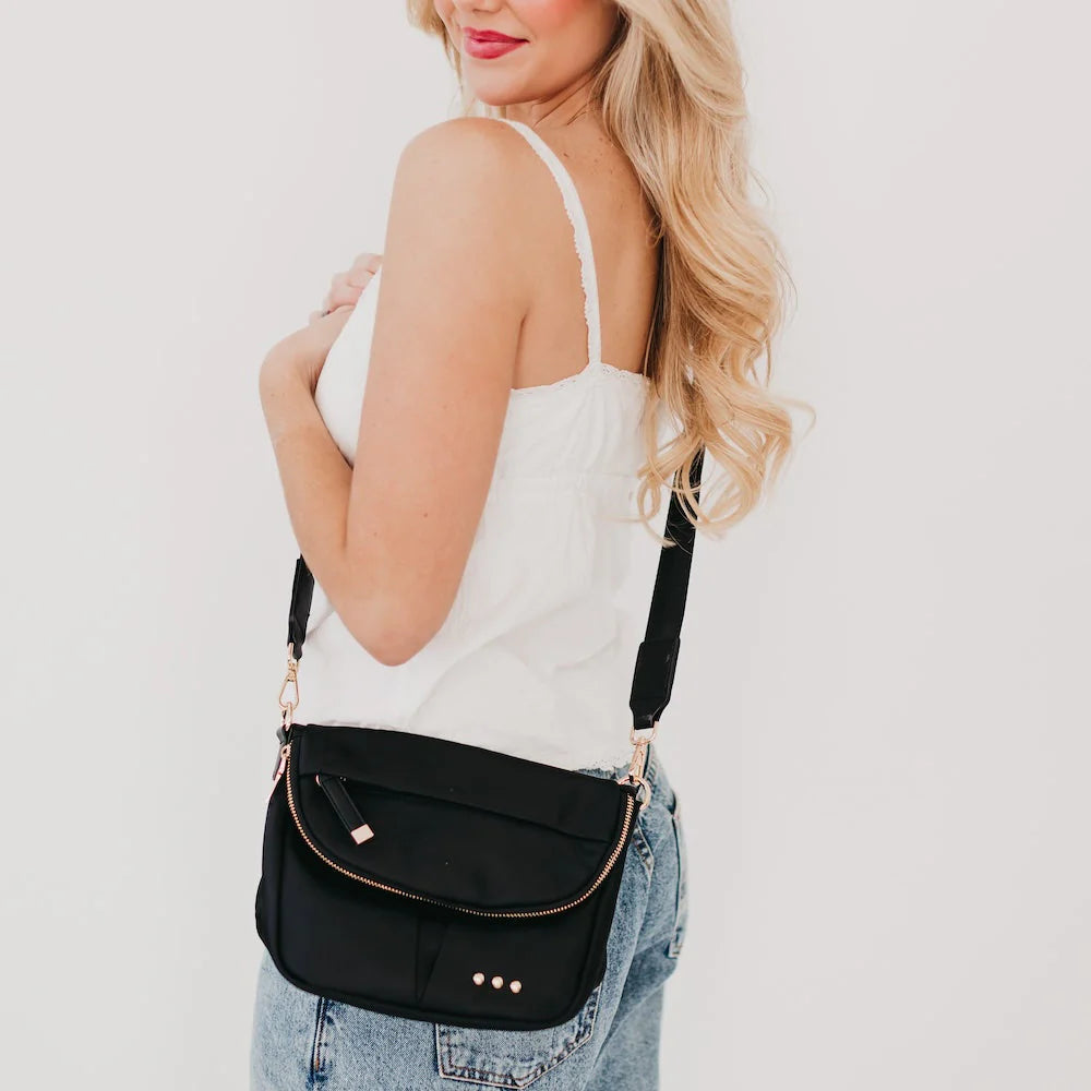 PRETTY SIMPLE - TILLY CROSSBODY BAG - BLACK