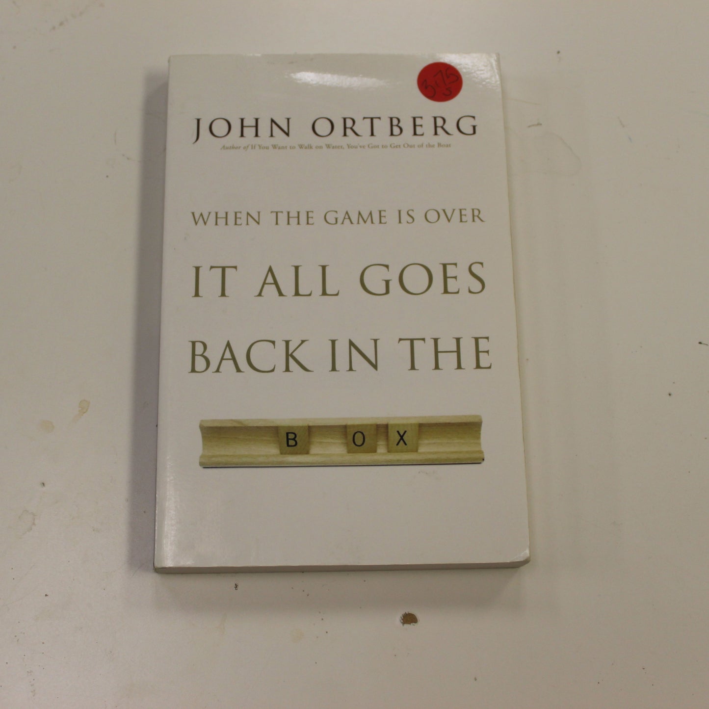 WHEN THE GAME IS OVER IT ALL GOES BACK IN THE BOX