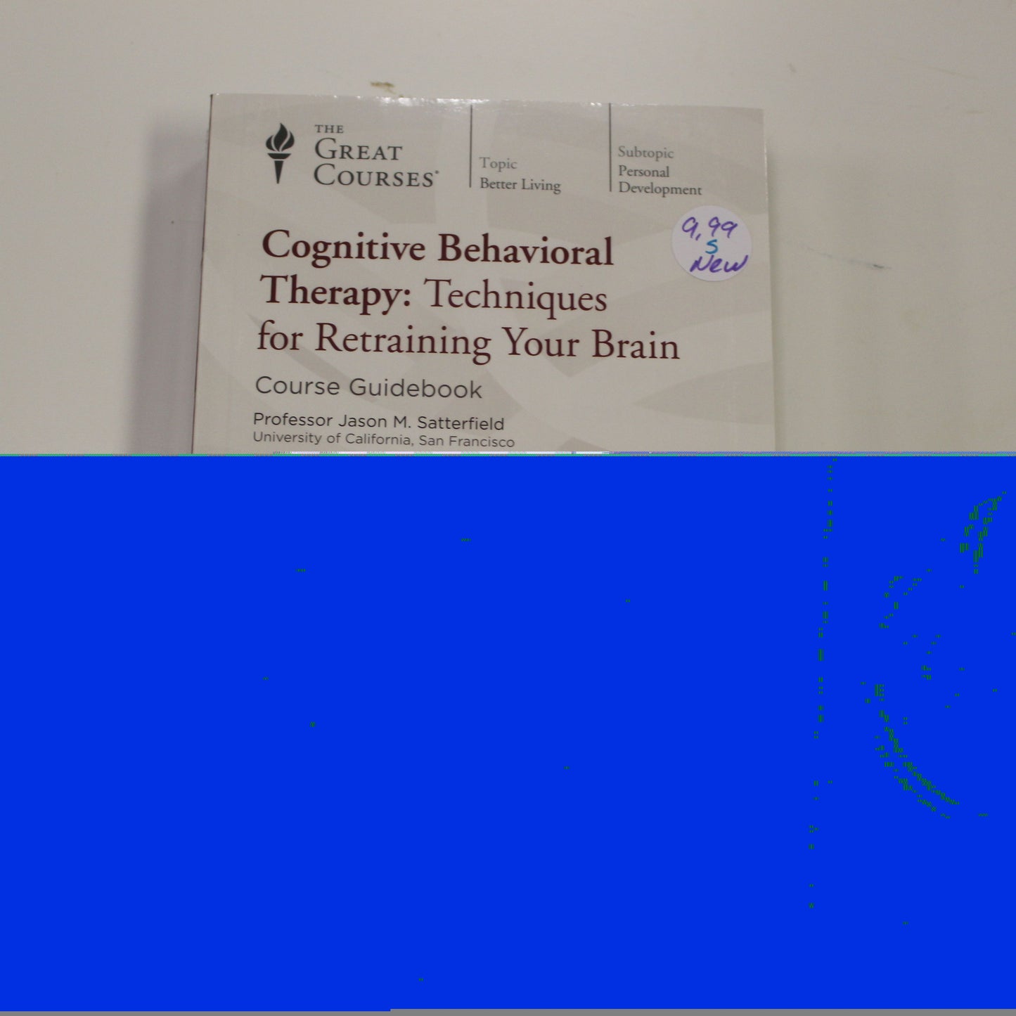 COGNITIVE BEHAVIORIAL THERAPY: TECHNIQUES FOR RETRAINING YOUR BRAIN - COURSE GUIDEBOOK W/DVD