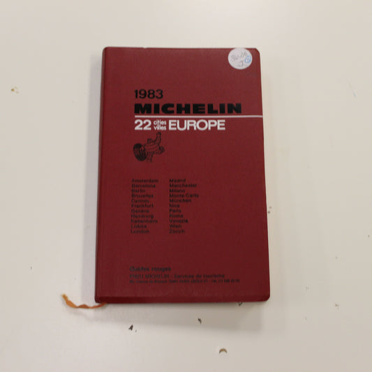 1983 MICHELIN 22 CITIES EUROPE