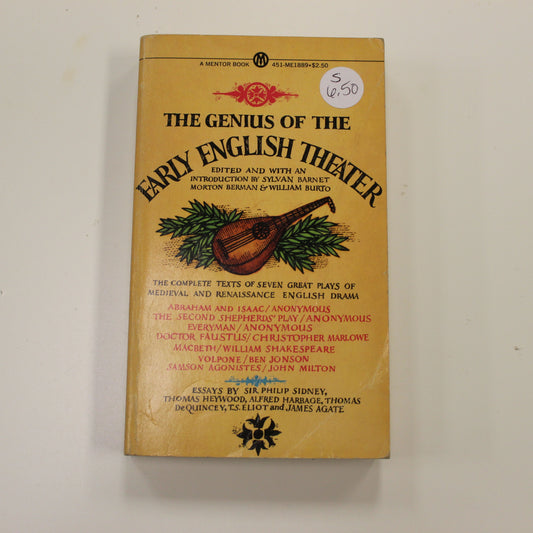 THE GENIUS OF THE EARLY ENGLISH THEATER