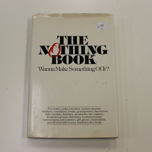 THE NOTHING BOOK WANNA MAKE SOMETHING OF IT?