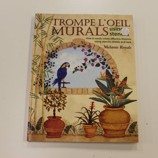 TROMPE L'OEIL MURALS USING STENCILS