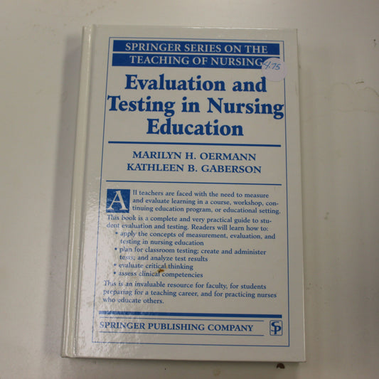 EVALUATION AND TESTING IN NURSING EDUCATION