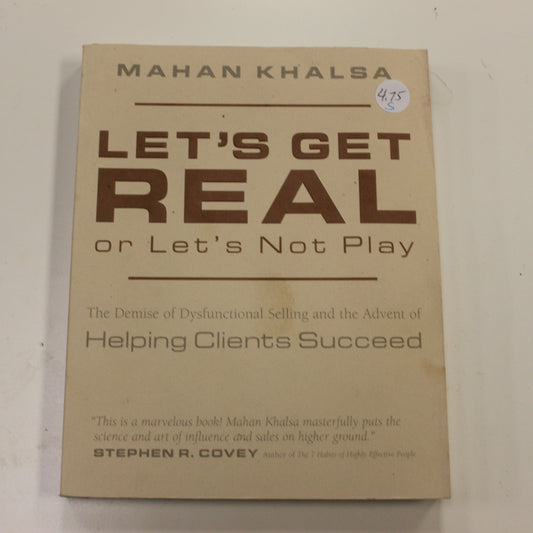 LET'S GET REAL OR LET'S NOT PLAY