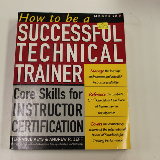 HOW TO BE SUCCESSFUL TECHNICAL TRAINER
