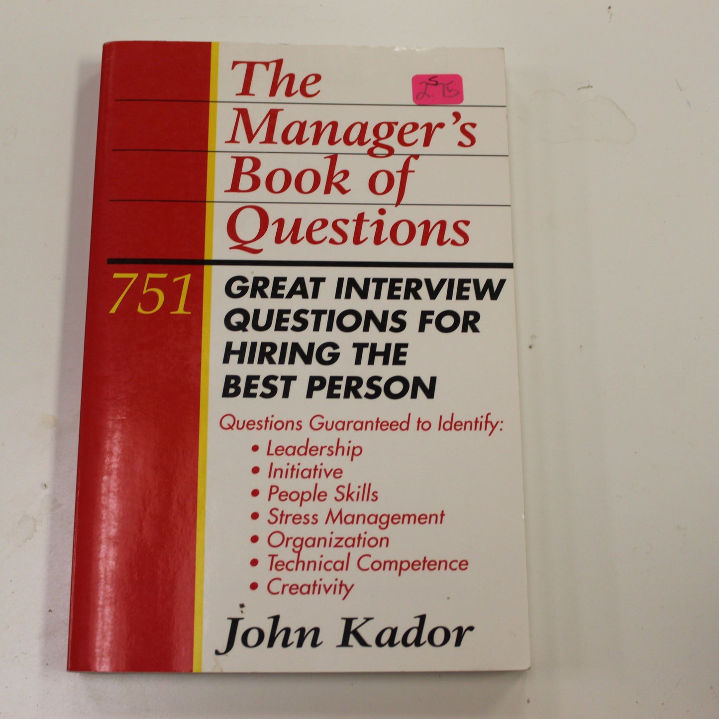 THE MANAGER'S BOOK OF QUESTIONS