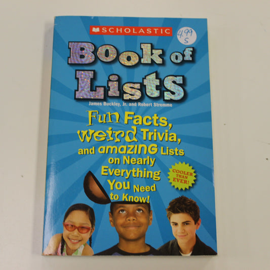 BOOK OF LISTS FUN FACTS, WEIRD TRIVIA AND AMAZING LISTS ON NEARLY EVERYTHING YOU NEED TO KNOW!